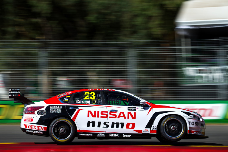 Nissan Motorsport puts up a fight on the first day of Clipsal 500